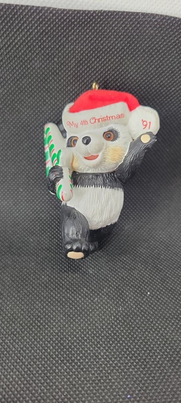 Hallmark Panda Bear My 4th Christmas '94 Keepsake Ornament Child's Age